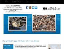 Tablet Screenshot of kdkmetalsltd.com